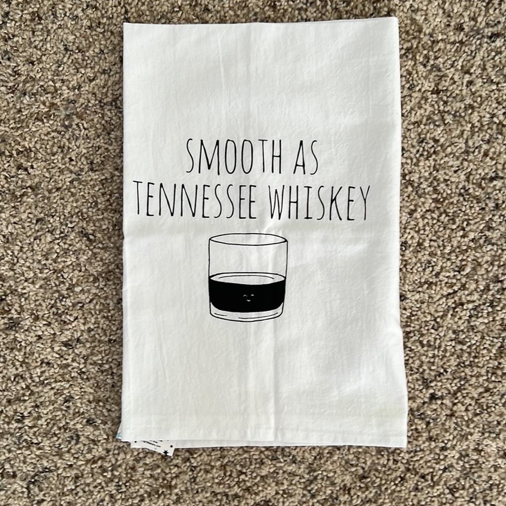 Brand new. Smooth as Tennessee Whiskey tea towel.